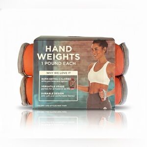 MARIKA || Hand Weights - Set of 2 (1lb Each) in Coral + Grey ✨NWT✨